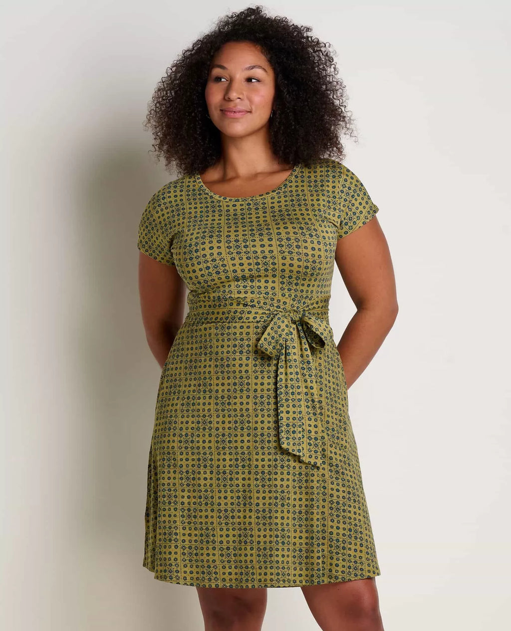 Cue Wrap Short Sleeve Dress