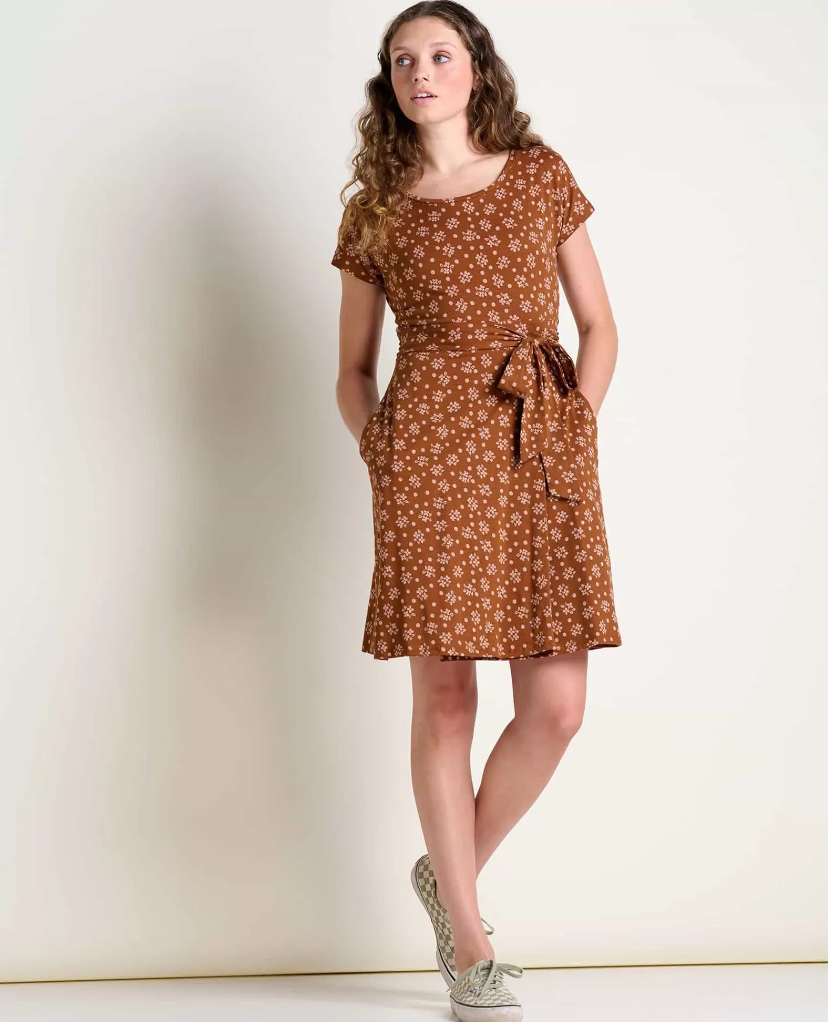 Cheap Cue Wrap Short Sleeve Dress