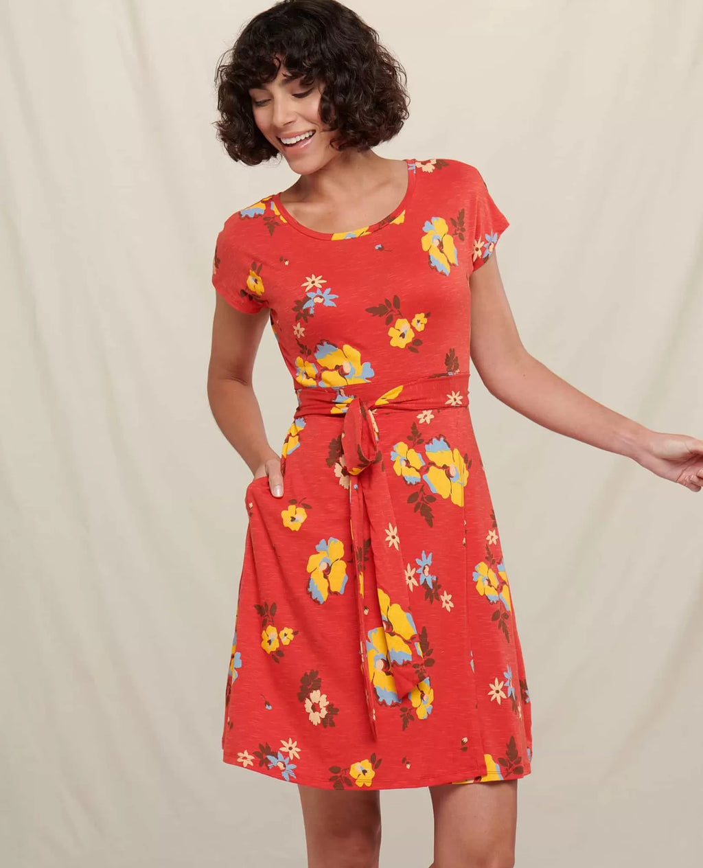 Cheap Cue Wrap Short Sleeve Dress