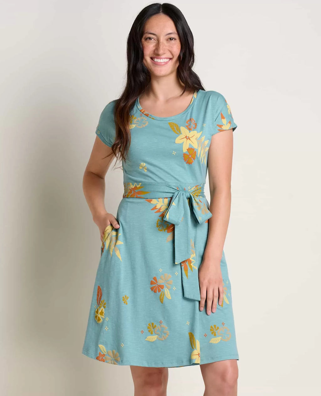 Cheap Cue Wrap Short Sleeve Dress