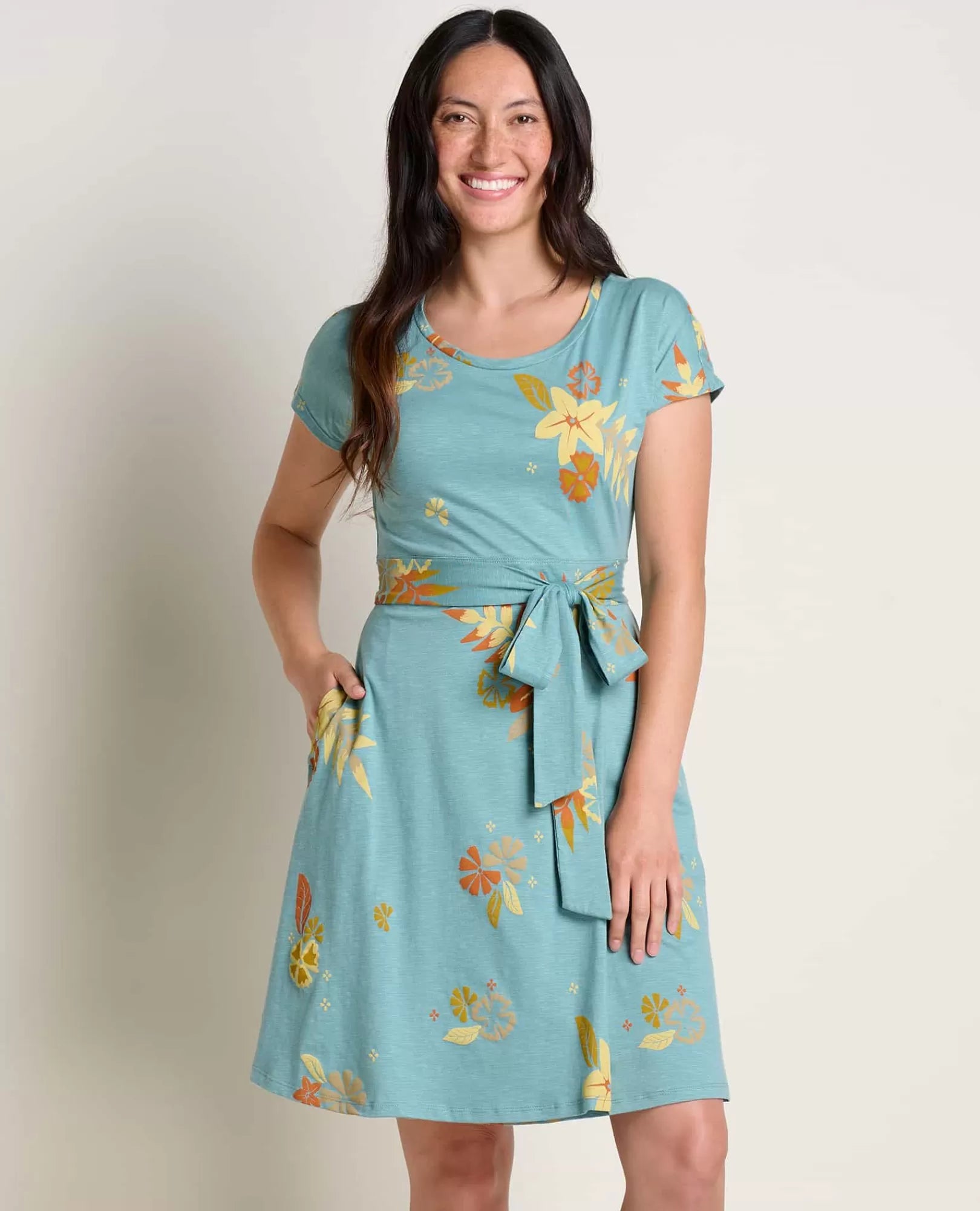 Cheap Cue Wrap Short Sleeve Dress