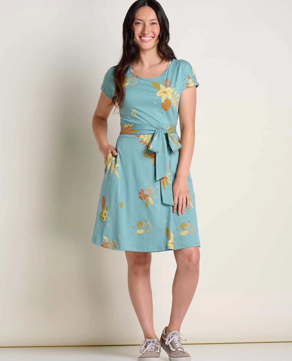 Cue Wrap Short Sleeve Dress
