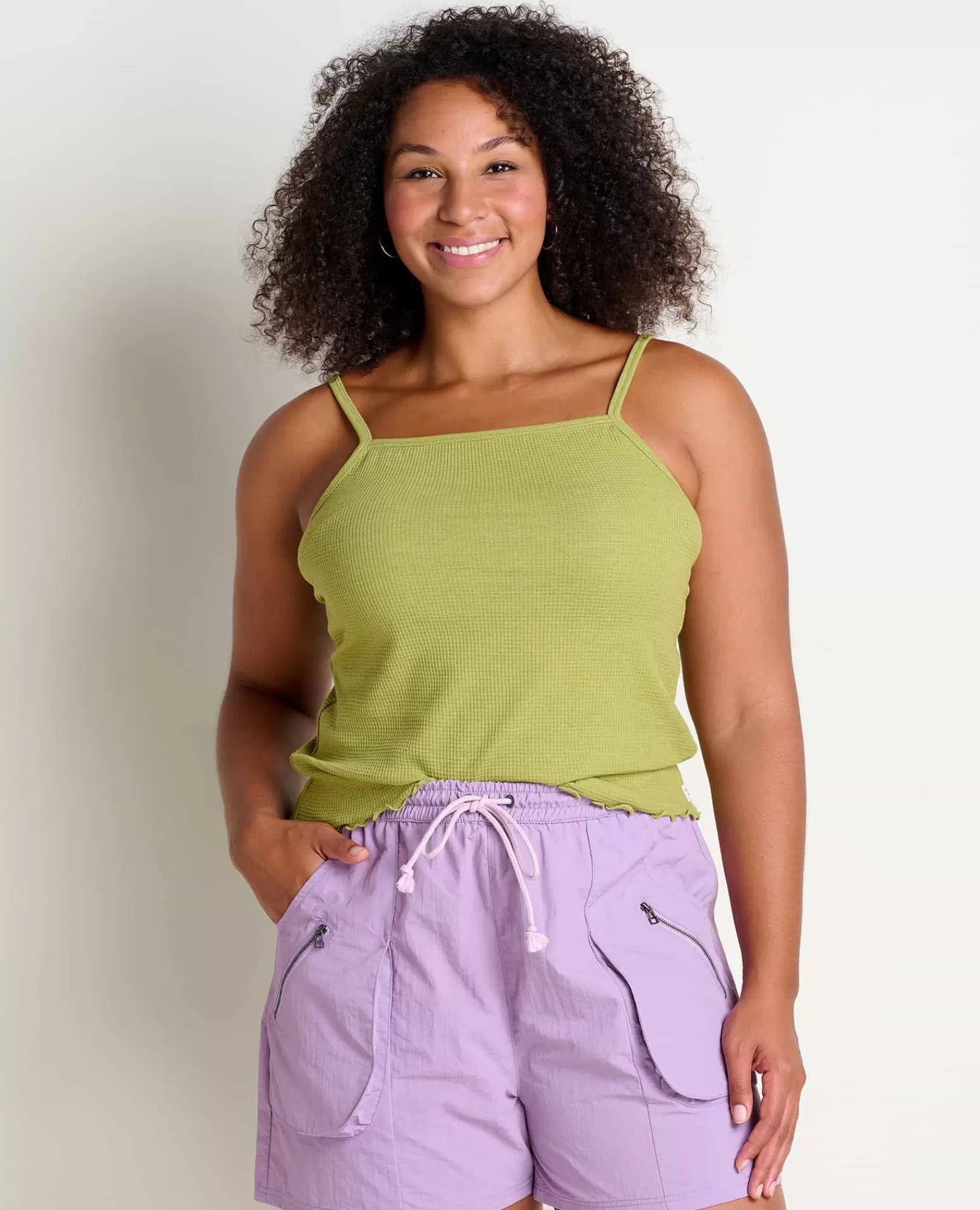Women’s Ribbed Spaghetti Strap Tank Top