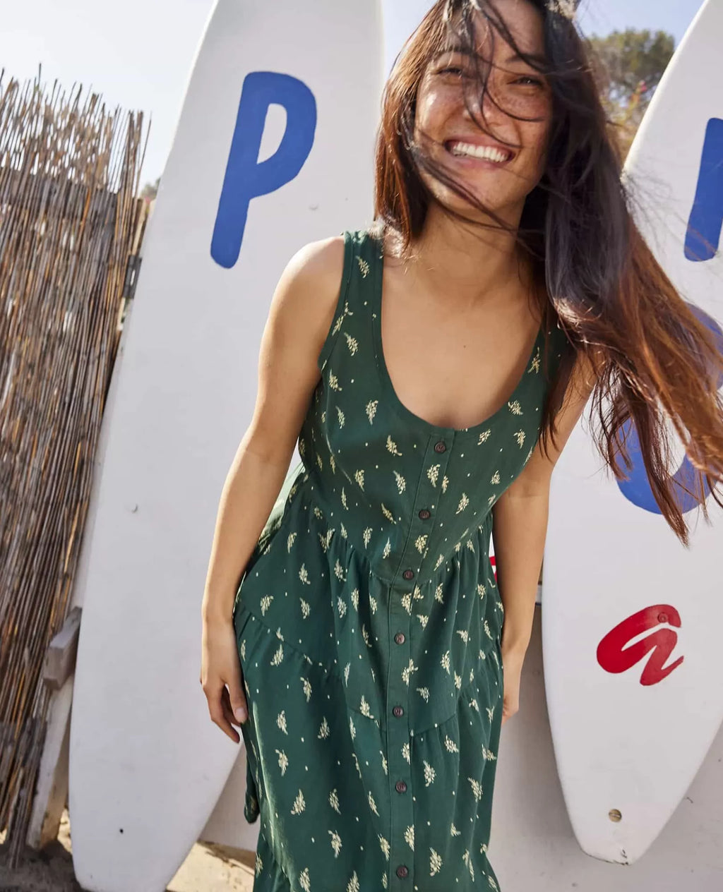 Manzana Tiered Sleeveless Dress