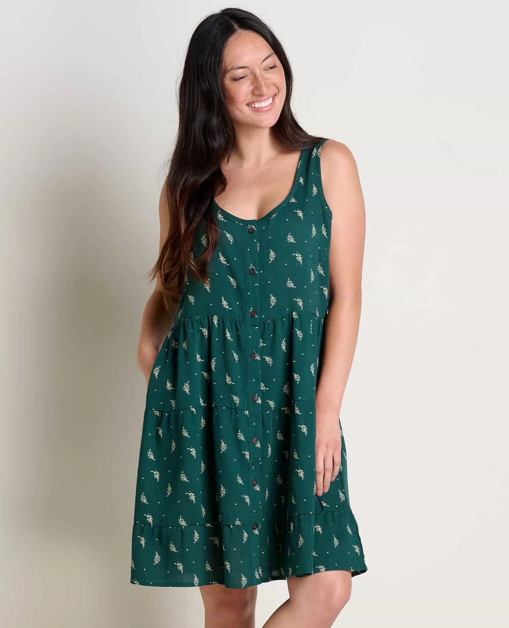 Manzana Tiered Sleeveless Dress