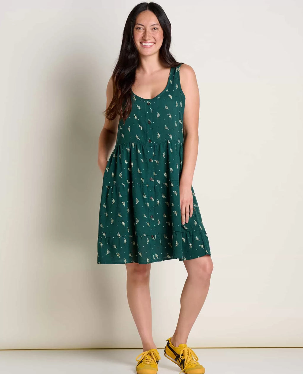 Manzana Tiered Sleeveless Dress