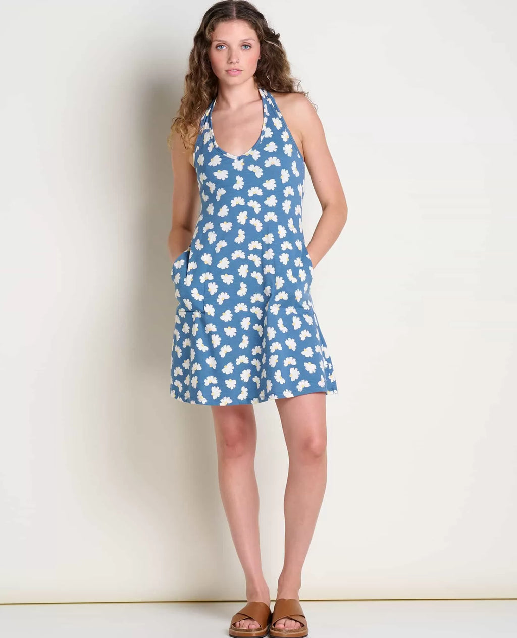 Plumeria Halter Dress