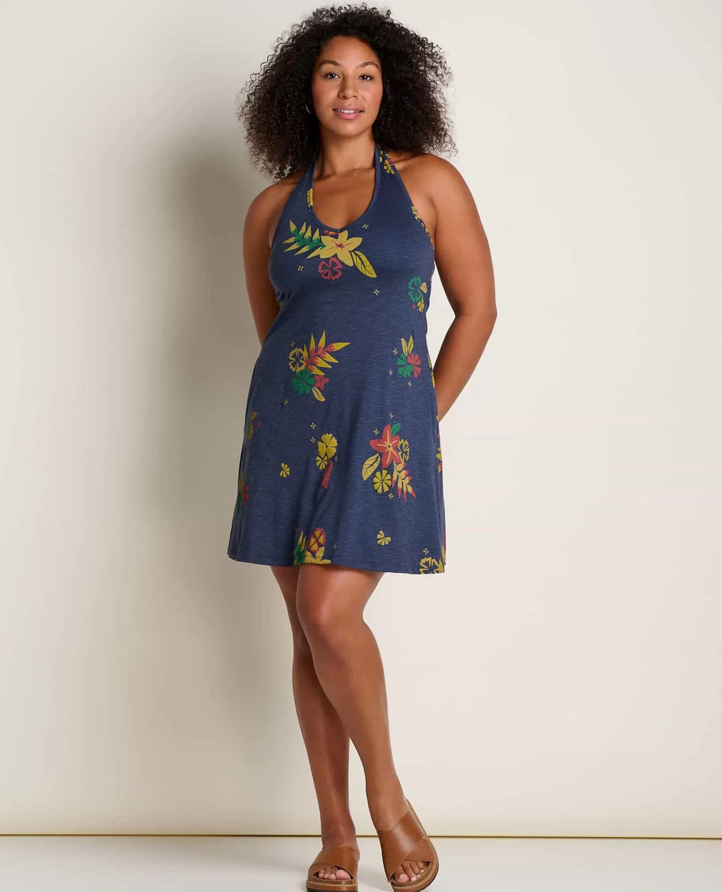 Plumeria Halter Dress