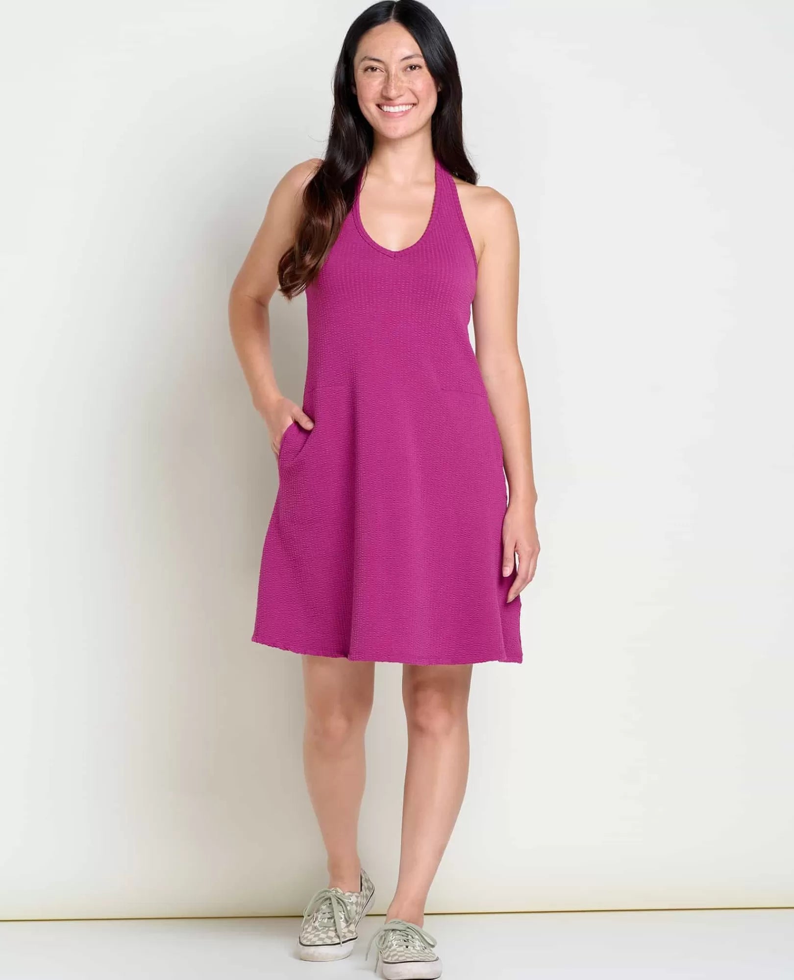 Plumeria Halter Dress