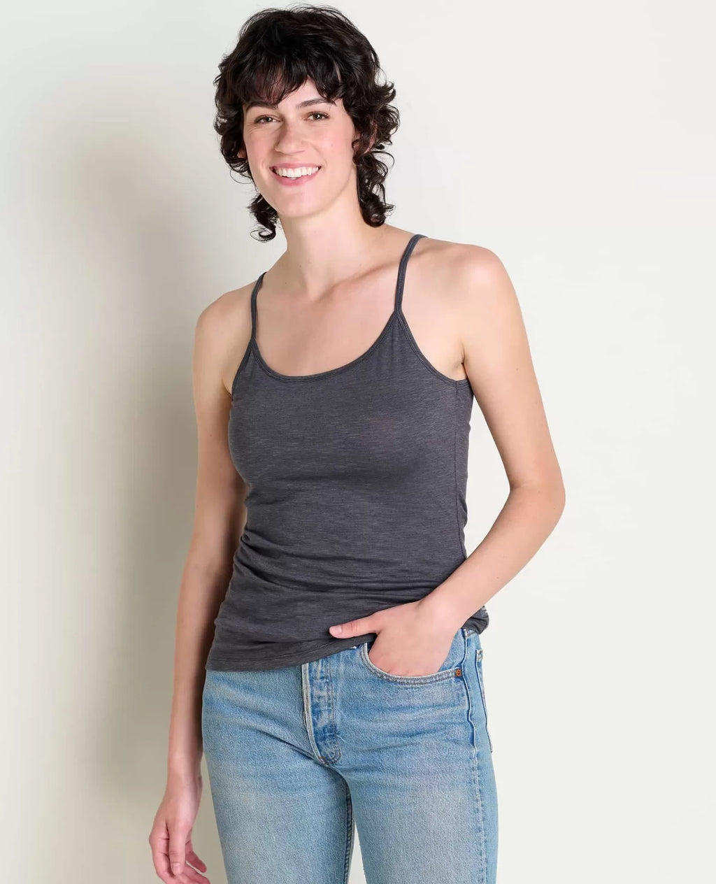 Women's Slim-Fit Spaghetti Strap Cami Tank Top