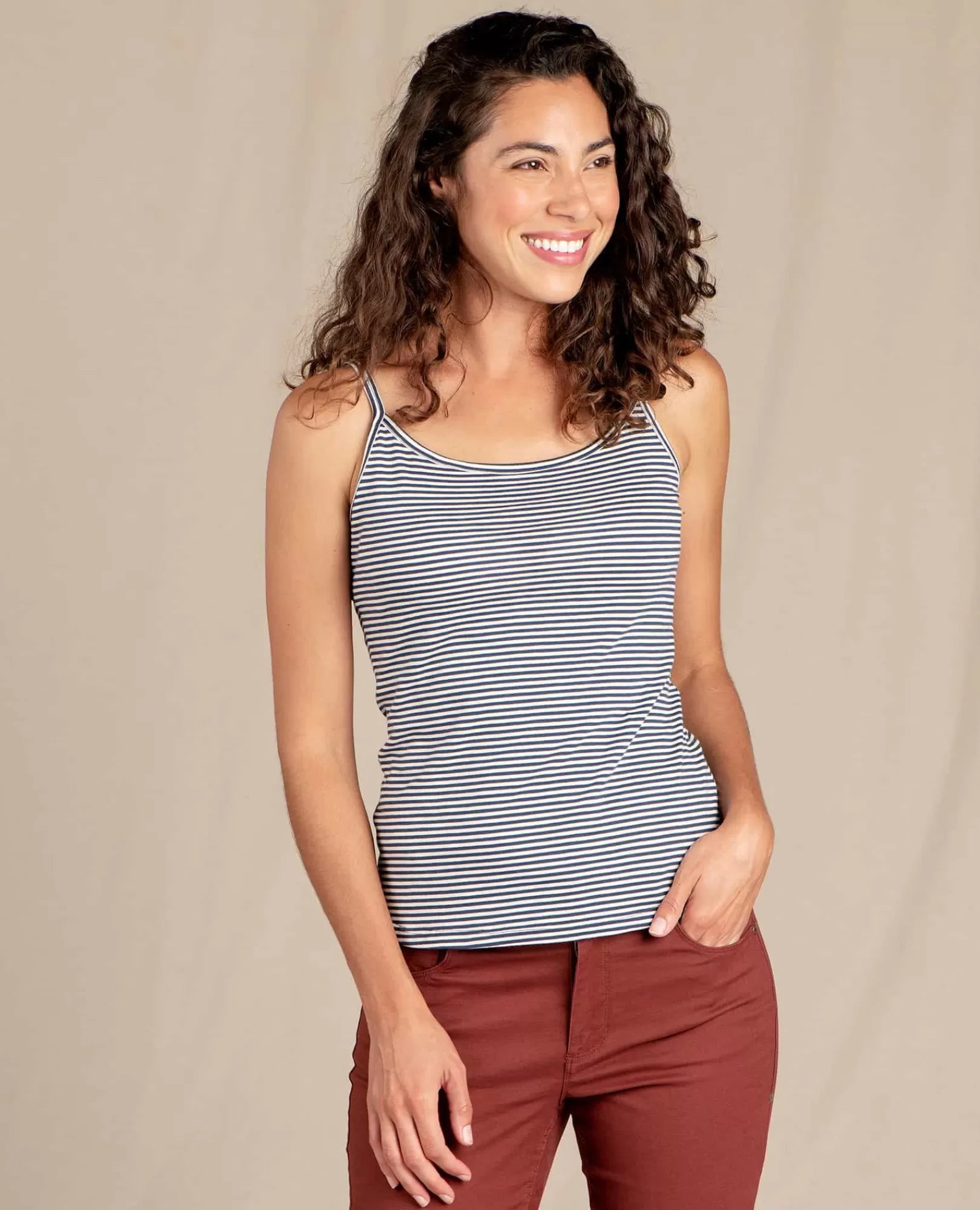 Women's Slim-Fit Spaghetti Strap Cami Tank Top