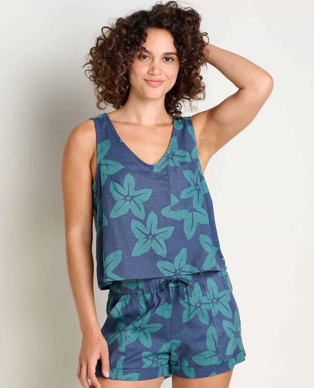 Taj Hemp Button Back Tank Ii