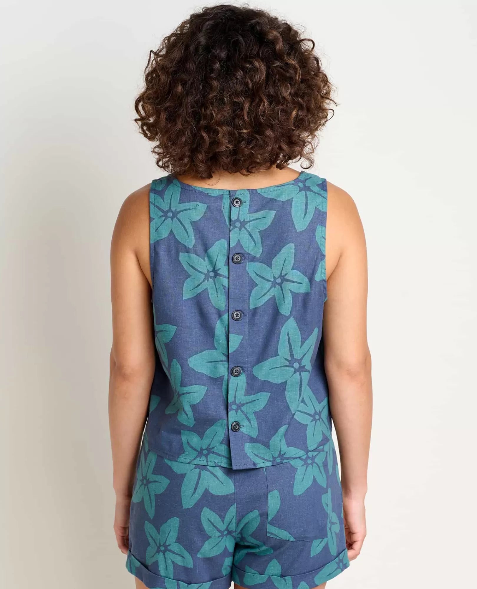 Taj Hemp Button Back Tank Ii