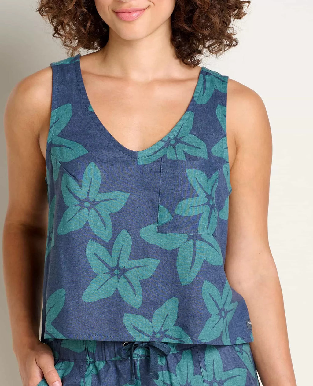 Taj Hemp Button Back Tank Ii