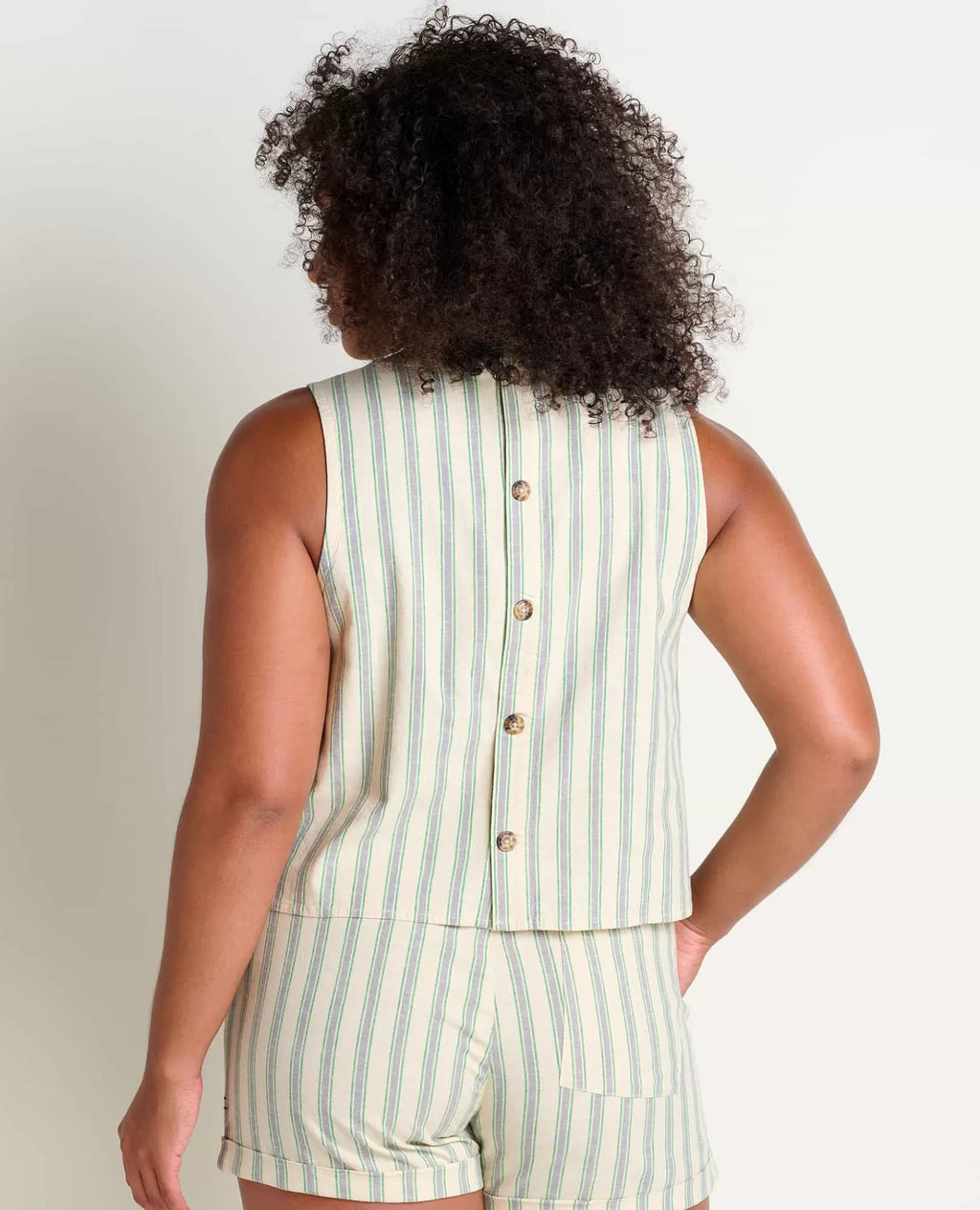 Taj Hemp Button Back Tank Ii