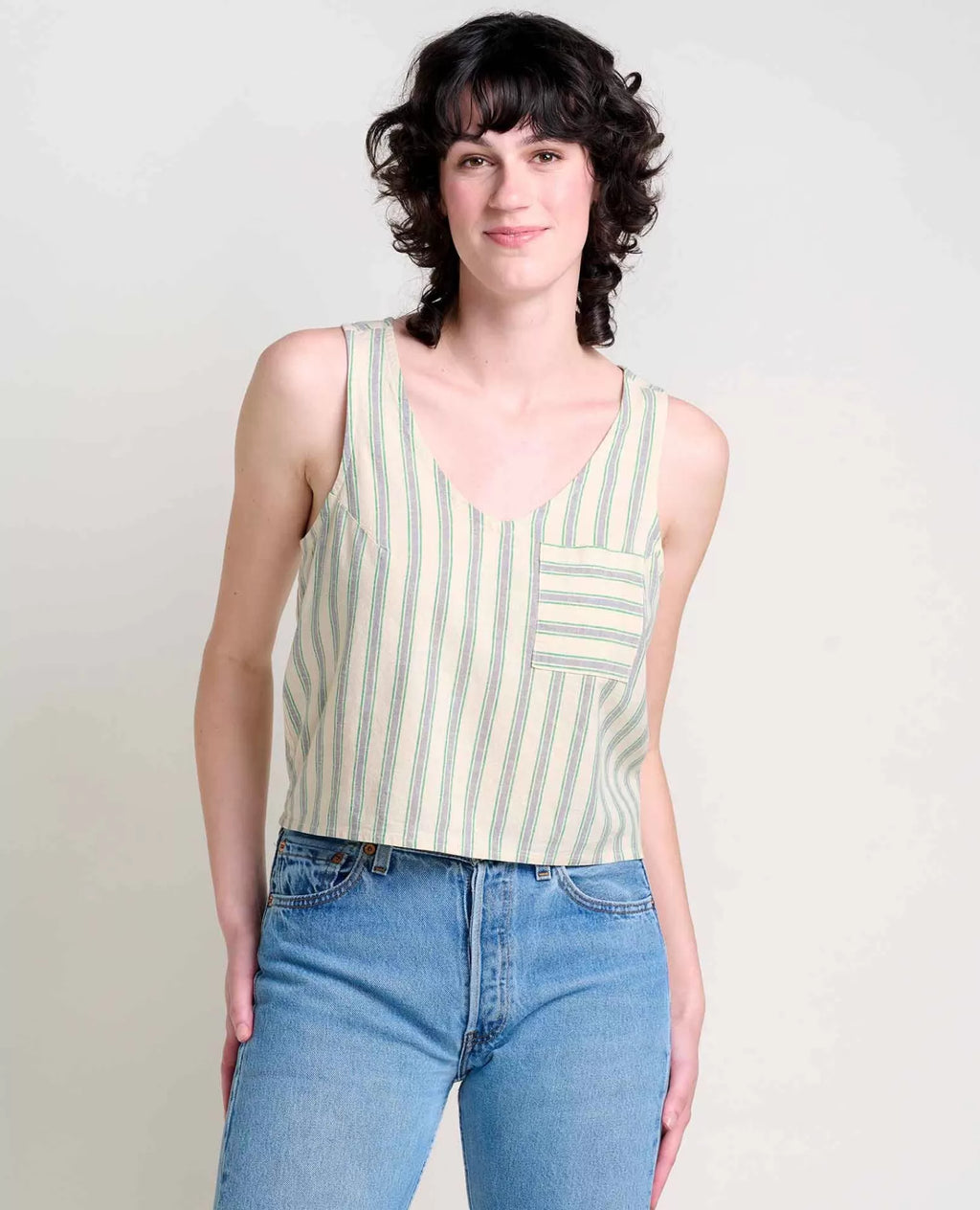 Taj Hemp Button Back Tank Ii
