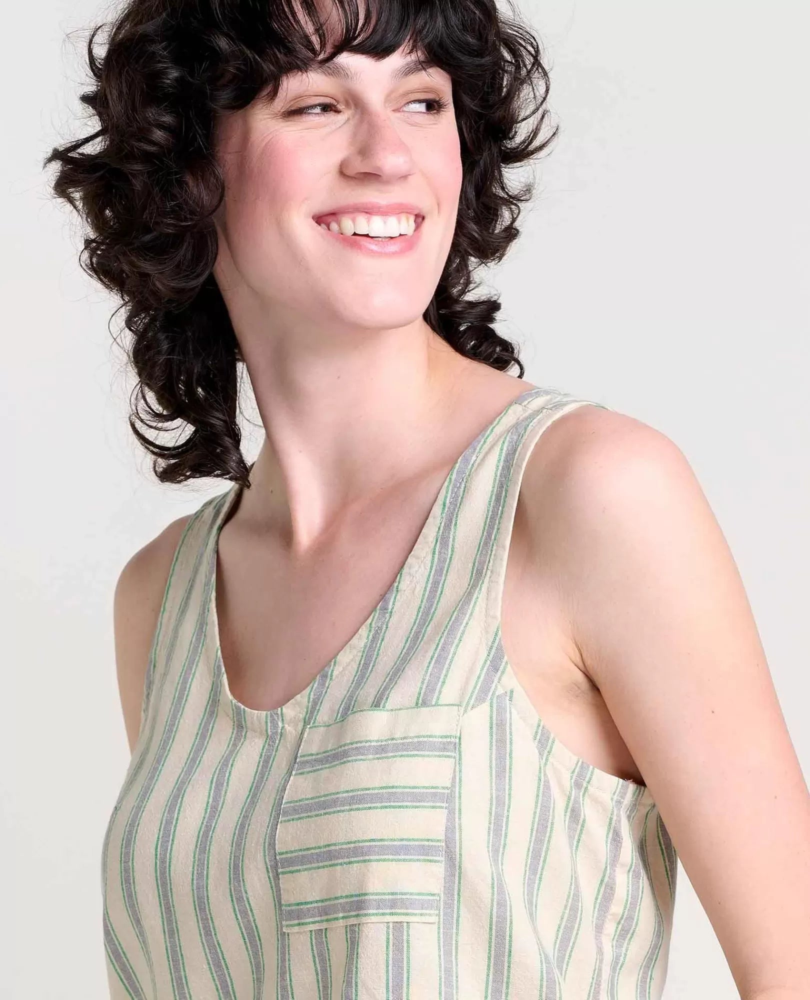 Taj Hemp Button Back Tank Ii